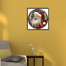 Load image into Gallery viewer, Diamond Painting - Full Round - round card santa claus (30*30CM)
