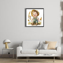 Load image into Gallery viewer, Diamond Painting - Full Round - Farm Cowboy Kids (30*30CM)
