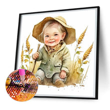 Load image into Gallery viewer, Diamond Painting - Full Round - Farm Cowboy Kids (30*30CM)
