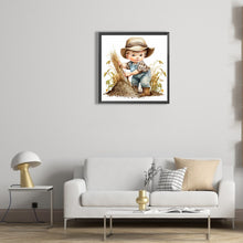 Load image into Gallery viewer, Diamond Painting - Full Round - Farm Cowboy Kids (30*30CM)
