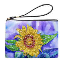 Load image into Gallery viewer, Partial Shaped Drill DIY Diamond Painting Bag with Zipper Diamond Leather Clutch
