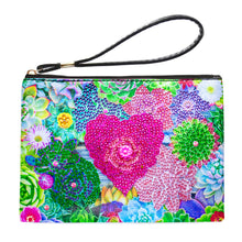 Load image into Gallery viewer, Partial Shaped Drill DIY Diamond Painting Bag with Zipper Diamond Leather Clutch
