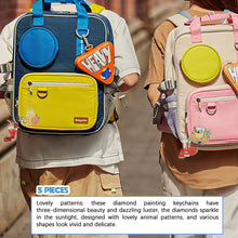 Load image into Gallery viewer, Double Sided Diamond Art Keychains Pendant DIY Shaped Drill Diamond Art Ornament
