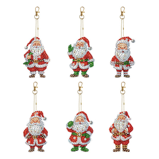 Double Sided Diamond Art Keychains Pendant DIY Shaped Drill Diamond Art Ornament
