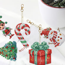 Load image into Gallery viewer, Double Sided Diamond Art Keychains Pendant DIY Shaped Drill Diamond Art Ornament
