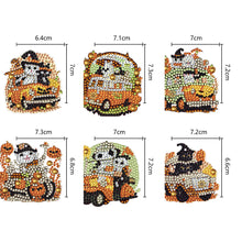 Load image into Gallery viewer, Double Sided Diamond Art Keychains Pendant DIY Shaped Drill Diamond Art Ornament
