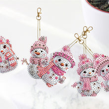 Load image into Gallery viewer, Double Sided Diamond Art Keychains Pendant DIY Shaped Drill Diamond Art Ornament
