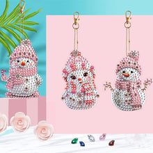 Load image into Gallery viewer, Double Sided Diamond Art Keychains Pendant DIY Shaped Drill Diamond Art Ornament
