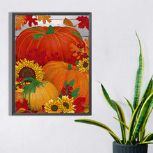 Load image into Gallery viewer, Diamond Painting - Partial Special Shaped - Thanksgiving Pumpkin Herbs (30*40CM)
