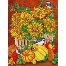 Load image into Gallery viewer, Diamond Painting - Partial Special Shaped - Thanksgiving Pumpkin Herbs (30*40CM)
