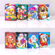 Load image into Gallery viewer, 8/16PCS Diamond Handmade Card Special Shape Xmas Atmosphere Diamond Drawing Card
