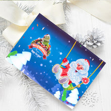 Load image into Gallery viewer, 8/16PCS Diamond Handmade Card Special Shape Xmas Atmosphere Diamond Drawing Card
