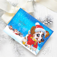 Load image into Gallery viewer, 8/16PCS Diamond Handmade Card Special Shape Xmas Atmosphere Diamond Drawing Card
