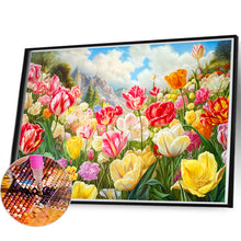 Load image into Gallery viewer, Diamond Painting - Full Round - blooming tulip field (60*40CM)
