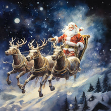 Load image into Gallery viewer, Diamond Painting - Full Round - Santa Claus (30*30CM)

