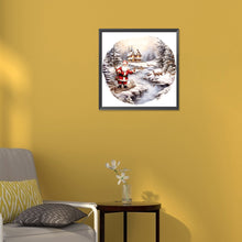 Load image into Gallery viewer, Diamond Painting - Full Round - Santa in the snow (30*30CM)
