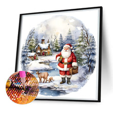 Load image into Gallery viewer, Diamond Painting - Full Round - Santa in the snow (30*30CM)
