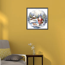 Load image into Gallery viewer, Diamond Painting - Full Round - Santa in the snow (30*30CM)
