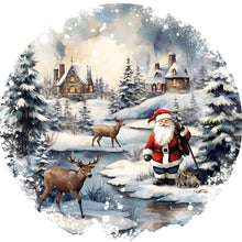 Load image into Gallery viewer, Diamond Painting - Full Round - Santa in the snow (30*30CM)
