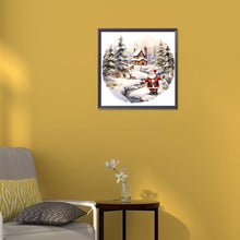 Load image into Gallery viewer, Diamond Painting - Full Round - Santa in the snow (30*30CM)
