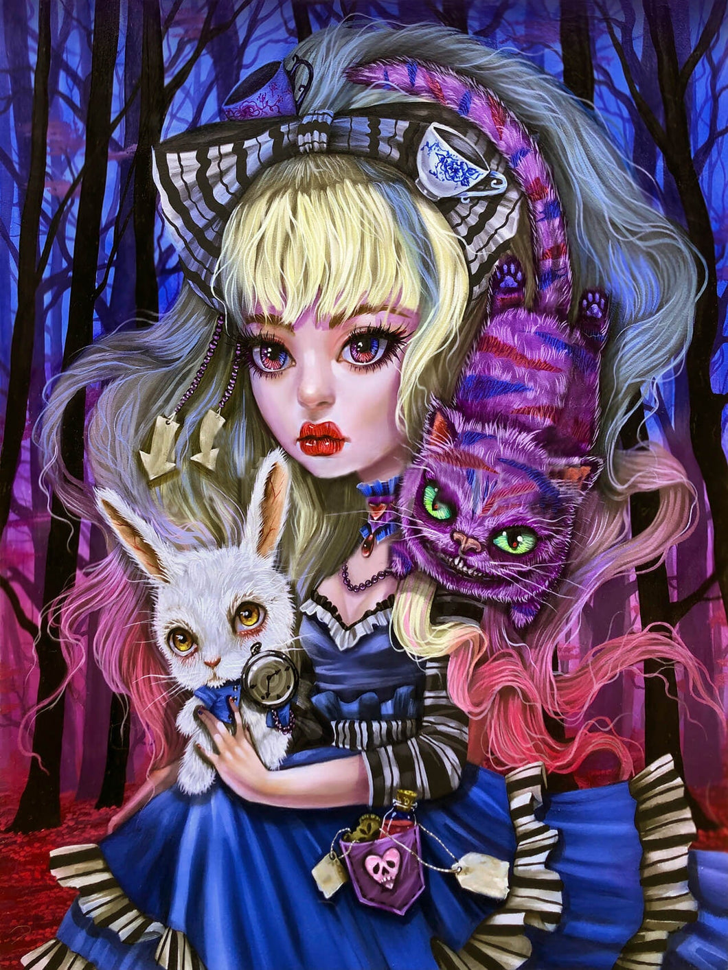 Diamond Painting - Full Round - horror goth doll disney alice (30*40CM)