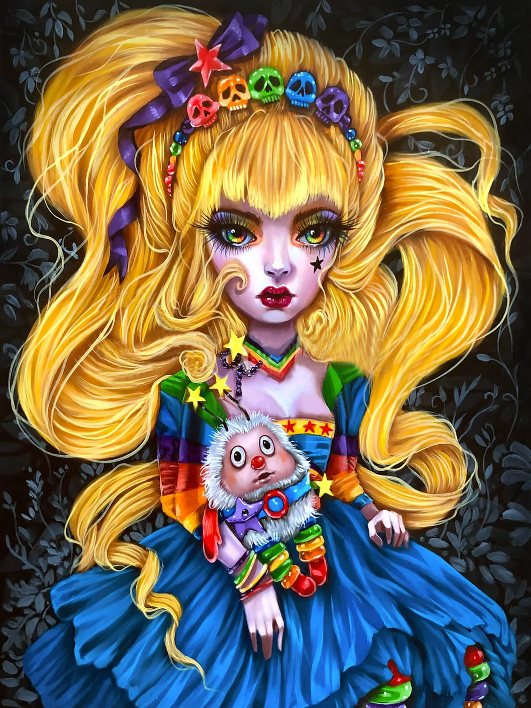 Diamond Painting - Full Round - horror goth doll disney alice (30*40CM)