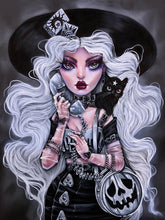 Load image into Gallery viewer, Diamond Painting - Full Round - horror goth doll on call (30*40CM)
