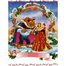 Load image into Gallery viewer, AB Diamond Painting - Full Square - beauty and the beast (30*40CM)
