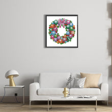 Load image into Gallery viewer, Diamond Painting - Partial Special Shaped - Christmas wreath (30*30CM)

