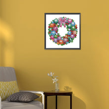 Load image into Gallery viewer, Diamond Painting - Partial Special Shaped - Christmas wreath (30*30CM)
