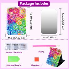 Load image into Gallery viewer, Special Shape Diamond Art Painting Mirror Folding 5D DIY Diamond Painting Mirror
