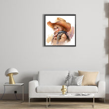 Load image into Gallery viewer, Diamond Painting - Full Round - cowboy kid (30*30CM)
