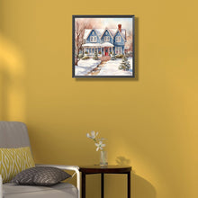 Load image into Gallery viewer, Diamond Painting - Full Round - winter snow street (40*40CM)
