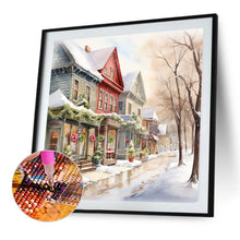 Load image into Gallery viewer, Diamond Painting - Full Round - winter snow street (40*40CM)
