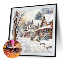 Load image into Gallery viewer, Diamond Painting - Full Round - winter snow street (40*40CM)
