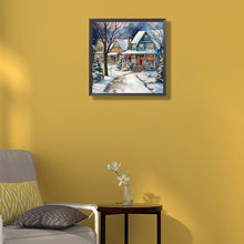 Load image into Gallery viewer, Diamond Painting - Full Round - winter snow street (40*40CM)

