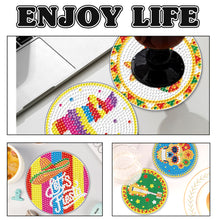 Load image into Gallery viewer, 6PCS Diamond Crafts Coasters Diamond Painting Art Coasters (Hippie Skeleton)
