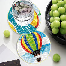 Load image into Gallery viewer, 6PCS Diamond Painting Art Coasters with Holder Wooden (Beach Holiday)
