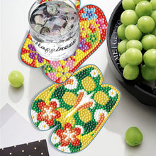 Load image into Gallery viewer, 6PCS Diamond Painting Art Coasters with Holder Wooden (Beach Holiday)

