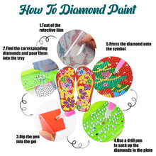 Load image into Gallery viewer, 6PCS Diamond Painting Art Coasters with Holder Wooden (Beach Holiday)
