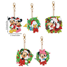 Load image into Gallery viewer, 5PCS Diamond Art Decor Xmas Mickey Pals Double Sided Rhinestone Painting Pendant
