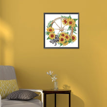 Load image into Gallery viewer, Diamond Painting - Partial Special Shaped - sunflower wheel (30*30CM)

