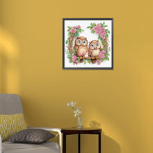 Load image into Gallery viewer, Diamond Painting - Partial Special Shaped - owl (30*30CM)
