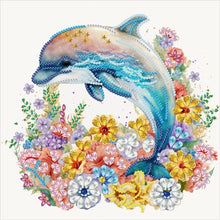 Load image into Gallery viewer, Diamond Painting - Partial Special Shaped - dolphin (30*30CM)
