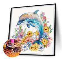 Load image into Gallery viewer, Diamond Painting - Partial Special Shaped - dolphin (30*30CM)
