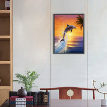 Load image into Gallery viewer, AB Diamond Painting - Full Square - dolphin (30*40CM)
