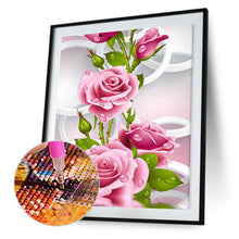 Load image into Gallery viewer, Rose Flower 30*56CM(Canvas) Special Shaped Drill Diamond Painting
