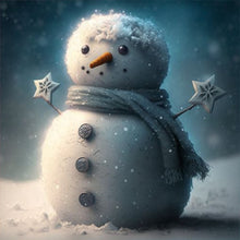 Load image into Gallery viewer, Diamond Painting - Full Round - little snowman (30*30CM)
