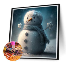 Load image into Gallery viewer, Diamond Painting - Full Round - little snowman (30*30CM)
