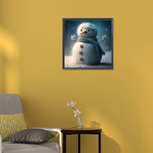 Load image into Gallery viewer, Diamond Painting - Full Round - little snowman (30*30CM)
